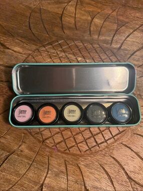 NWT Jane Iredale Eyeshadow Palette - 5 Multi-Color Shimmer Set with unicorn case